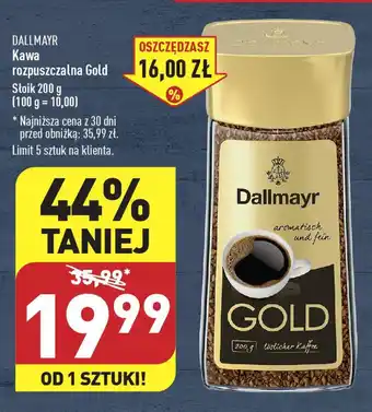 ALDI DALLMAYR Kawa rozpuszczalna Gold 200 g oferta