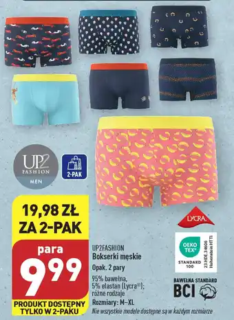 ALDI UP2FASHION Bokserki męskie 2 pary oferta