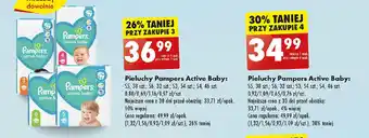Biedronka Pieluchy Pampers Active Baby oferta