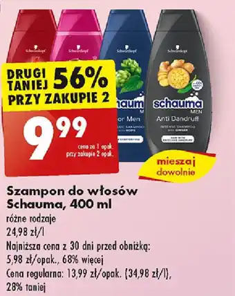Biedronka Szampon do włosów Schauma, 400 ml oferta