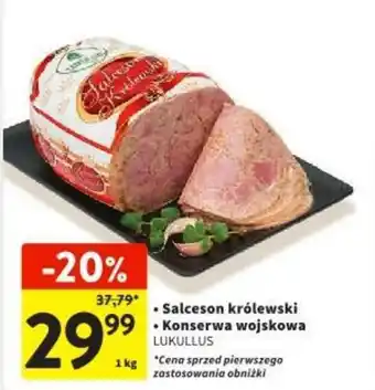 Intermarche Salceson królewski/Konserwa wojskowa LUKULLUS 1kg oferta