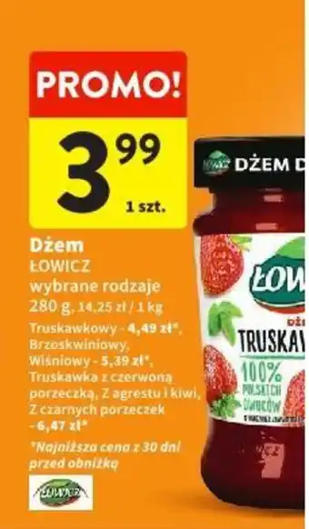 Intermarche Dżem ŁOWICZ 280g oferta