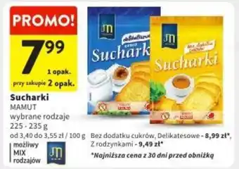 Intermarche Sucharki MAMUT 225-235g oferta