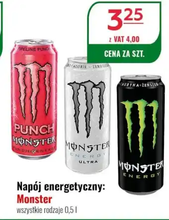 Eurocash Napój energetyczny: Monster 0,5 l oferta