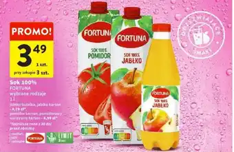 Intermarche Sok 100% FORTUNA 1l oferta