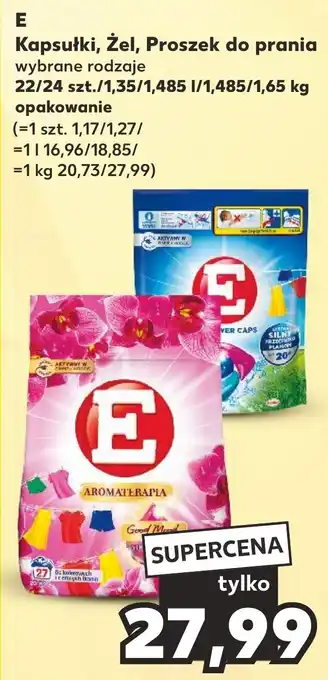 Kaufland E Kapsułki, Żel, Proszek do prania oferta