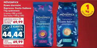 Kaufland MÖVENPICK Kawa ziarnista Espresso, Gusto Italiano 1 kg oferta