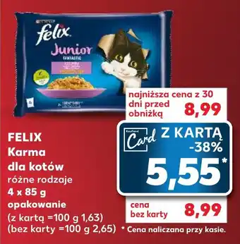 Kaufland FELIX Karma dla kotów 4 x 85 g oferta