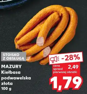 Kaufland MAZURY Kiełbasa podwawelska złota 100 g oferta