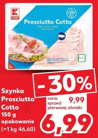 Kaufland Szynka Prosciutto Cotto 150 g oferta