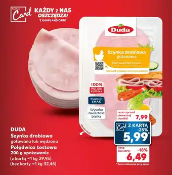 Kaufland DUDA Szynka drobiowa 200 g oferta