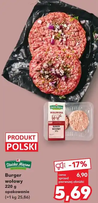 Kaufland Burger wołowy 220 g oferta