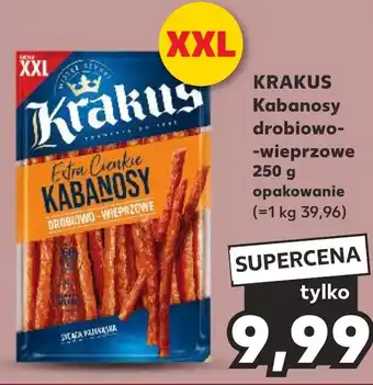 Kaufland KRAKUS Kabanosy drobiowo-wieprzowe 250 g oferta