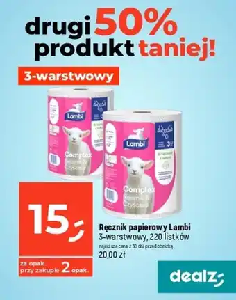 Dealz Ręcznik papierowy Lambi oferta