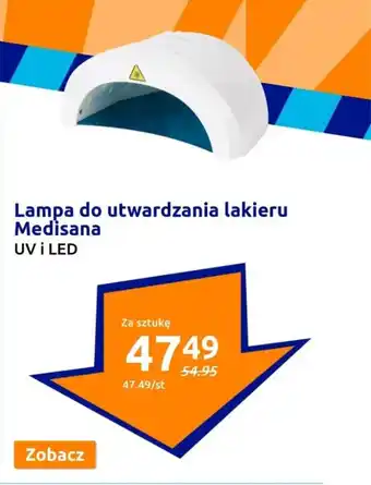 Action Lampa do utwardzania lakieru Medisana oferta
