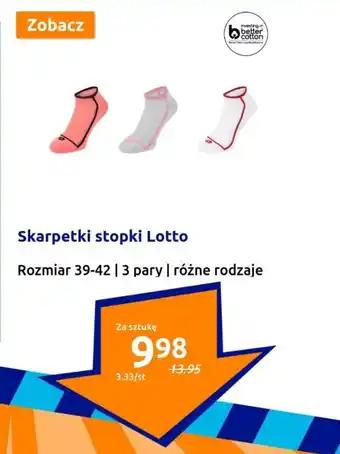 Action Skarpetki stopki Lotto 3 pary oferta