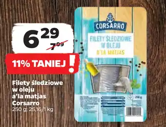 Filety śledziowe w oleju a’la matjas Corsarro