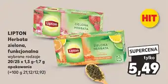 Kaufland LIPTON Herbata zielona funkcjonalna 20/25x1,3-1,7g oferta