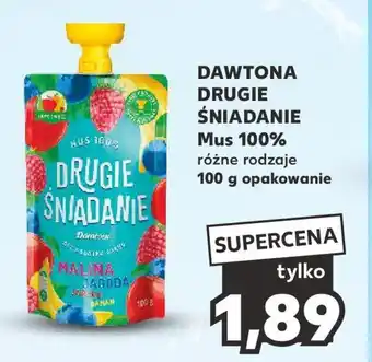 Kaufland DAWTONA DRUGIE ŚNIADANIE Mus 100% 100 g oferta