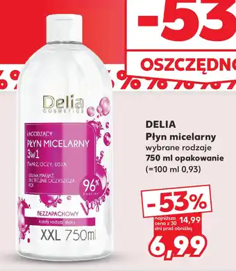 Kaufland DELIA Płyn micelarny 750 ml oferta