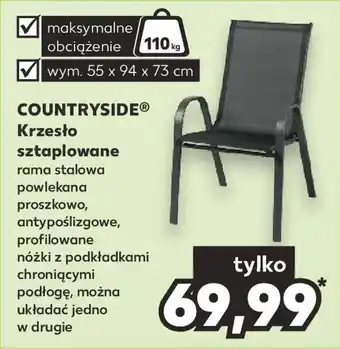 Kaufland COUNTRYSIDE Krzesło sztaplowane 55x94x73cm oferta