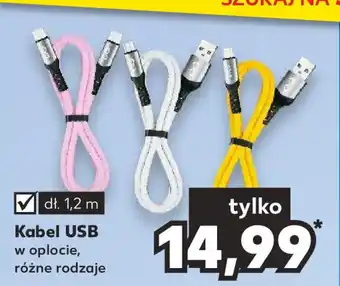 Kaufland Kabel USB dł. 1,2 m oferta