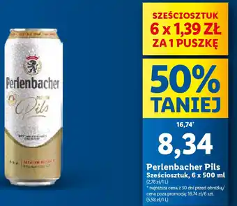 Lidl Perlenbacher Pils, 6 x 500 ml oferta