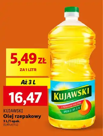 Lidl KUJAWSKI Olej rzepakowy 3 l oferta