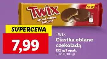 Lidl TWIX Ciastka oblane czekoladą 132 g oferta