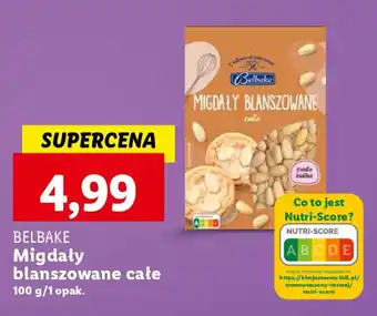 Lidl BELBAKE Migdały blanszowane całe 100 g oferta