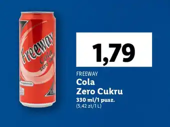 Lidl FREEWAY Cola Zero Cukru 330 ml oferta