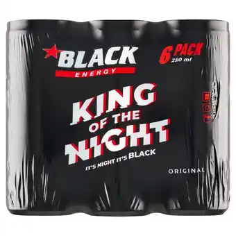 Biedronka Black Energy Original Gazowany napój energetyzujący 1,5 l (6 x 250 ml) oferta