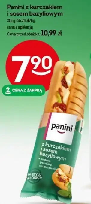 Żabka Panini z kurczakiem i sosem bazyliowym 215 g oferta