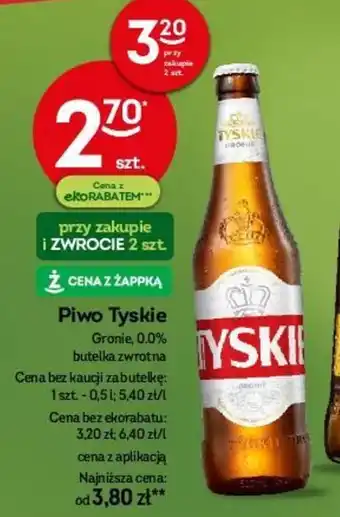 Żabka Piwo Tyskie 0,5 l oferta