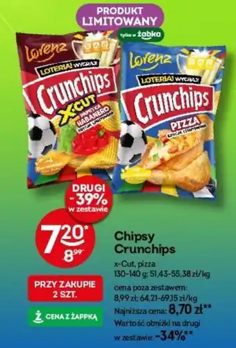 Żabka Chipsy Crunchips 130-140 g oferta