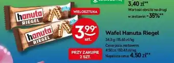 Żabka Wafel Hanuta Riegel 34,5 g oferta