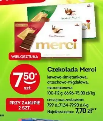 Żabka Czekolada Merci 100-112 g oferta