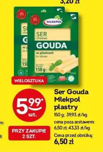 Żabka Ser Gouda Mlekpol plastry 150 g oferta