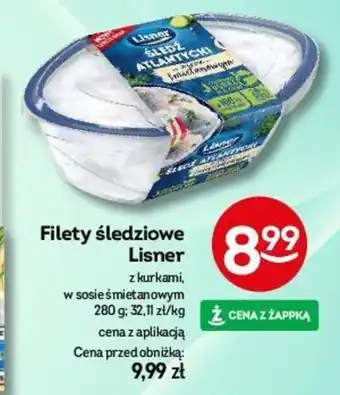 Żabka Filety śledziowe Lisner 280 g oferta