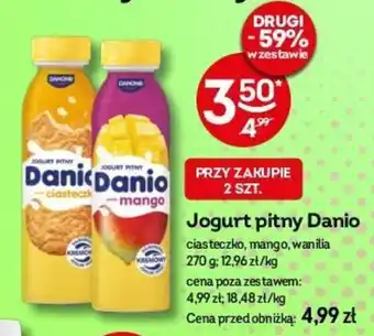 Żabka Jogurt pitny Danio 270 g oferta