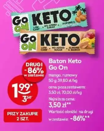 Żabka Baton Keto Go On 50 g oferta