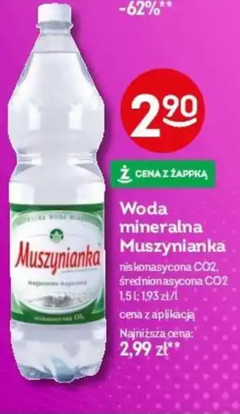 Żabka Woda mineralna Muszynianka 1,5 l oferta