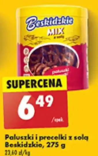 Biedronka Paluszki i precelki z solą Beskidzkie 275 g oferta