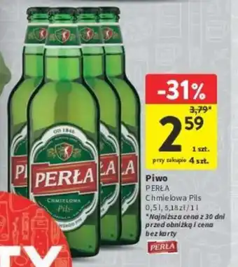 Intermarche Piwo PERŁA Chmielowa Pils 0,5 l oferta