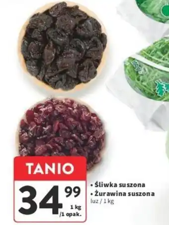 Intermarche Śliwka suszona / Żurawina suszona 1 kg oferta