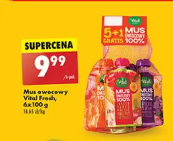 Biedronka Mus owocowy Vital Fresh, 6x100 g oferta