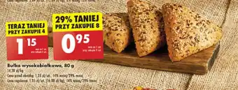 Biedronka Bułka wysokobiałkowa, 80 g oferta