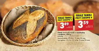 Biedronka Chleb nowodworski z maślanką i makiem, 450 g oferta