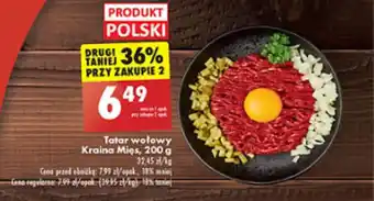 Biedronka Tatar wołowy Kraina Mięs, 200 g oferta