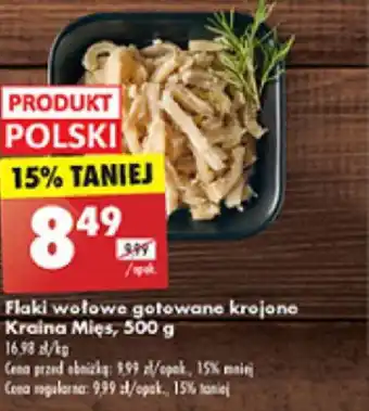 Biedronka Flaki wołowe gotowane krojone Kraina Mięs, 500 g oferta